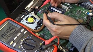 Dell Inspiron 3520 short circuit Advanced mainboard repair [upl. by Odlavso]