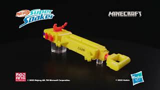 Nerf Super Soaker Minecraft Axolotl Water Blaster  JoueClub Lebanon [upl. by Xineohp659]