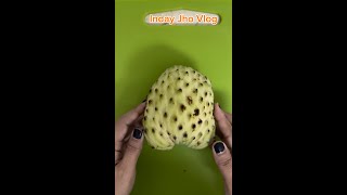 Cutting Annona Squamosa sugar apple fruits healthy trending fruit sugarapple viralvideo [upl. by Yrrej]