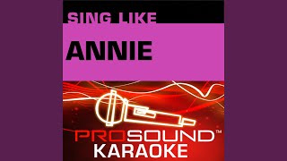 Maybe Karaoke Instrumental Track In the Style of Annie [upl. by Isdnil]