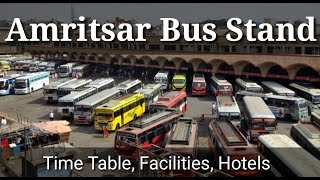 Amritsar Bus Stand  Buses Timetable Phone No Waiting Room Food stalls Nearby HotelsEnquiry [upl. by Natsyrt]