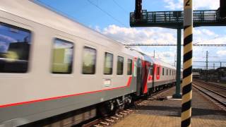 Nice  Moskva train arriving at Breclav [upl. by Earased]