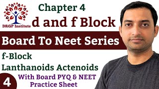 d and f Block  04  Chapter  4  Lanthanoids  Actenoids  Board to Neet Series  Class 12 [upl. by Cela]