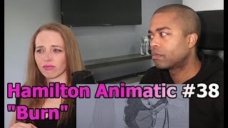 38 Hamilton Animatic  quotBurnquot Jane and JV BLIND REACTION 🎵 [upl. by Hairej]