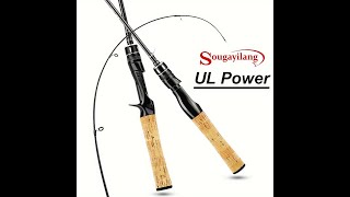 SOUGAYILANG UltraLight Carbon Fiber Fishing Rod and Reel Combo [upl. by Anum433]