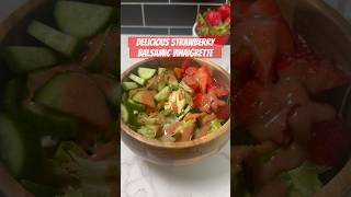 DELICIOUS STRAWBERRY BALSAMIC VINAIGRETTE  HOMEMADE SALAD DRESSING  EASY SALAD DRESSING [upl. by Bui]