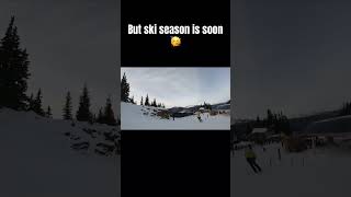 Bike park is closed but ski season is near￼￼ sendygear mtb skiing [upl. by Kenaz]