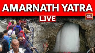 Amarnath Yatra LIVE  Amarnath Yatra News LIVE  JampK Weather Updates  India Today LIVE News [upl. by Nica]