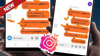 How to Get Halloween Gold Notes Color Change on Instagram Messages [upl. by Rhyne623]