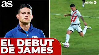 JAMES RODRÍGUEZ debuta con el RAYO VALLECANO  COLOMBIA inunda VALLECAS [upl. by Moise]