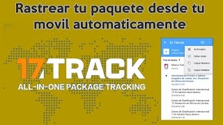 Como usar la APP 17 track para rastrear compras de china [upl. by Irac]