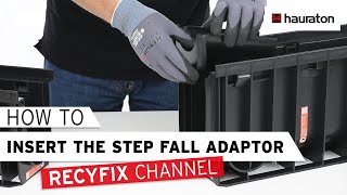 How to Insert the Step Fall Adaptor  RECYFIX Drainage Channel [upl. by Clementius]