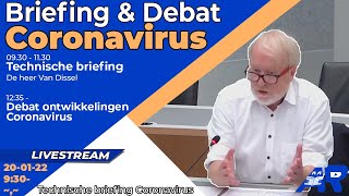 Terugkijken Briefing amp Debat ontwikkelingen Coronavirus  Coronadebat Tweede Kamer 20 januari 2022 [upl. by Schoenberg]