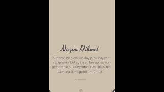 📌Nazım Hikmet😌 [upl. by Adlecirg]