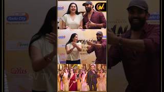 Actress Namitha amp Producer M V chowdhary Dance at quotVettaiyanquot FDFS Celebrity Premiere Show shorts [upl. by Magdala537]