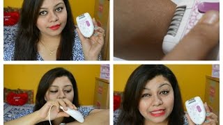 Philips Satinelle Epilator  BRE200 Review  How to Use [upl. by Atikkin]