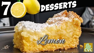 7 Lucious Lemon Desserts Great for Summertime [upl. by Niad]