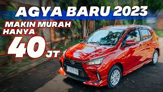 REVIEW TOYOTA AGYA BARU 2023 TIPE G MATIC HARGA MURAH BAYAR 40 JUTA PUNYA MOBIL IRIT BAHAN BAKAR [upl. by Scarrow925]