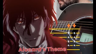 Alucards theme  A left foot trapped in a sensual seduction  Guitar Tab [upl. by Maurizia]