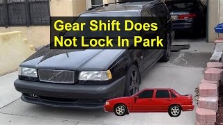 Gear shift moves freely without key in the ignition shifter replacement Volvo 850 S70 etc [upl. by Saree253]