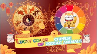 Lucky Color Of Each Chinese Animal Zodiac In The Year 2025 🎨 [upl. by Nydia]