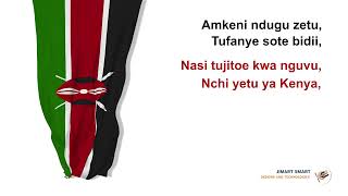 Kenya National Anthem Lyrics Swahili Version [upl. by Eaneg]