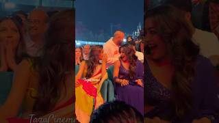 sreeleela rashmikamandanna Fun With alluarjun in pushapa2 Event [upl. by Salahi14]