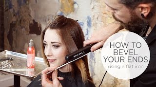 How To Bevel Hair With Your Straightening Iron [upl. by Theresina]