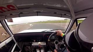 Blyton Park track day outer circuit Ford Escort mk2 honda s2000 f20c engine [upl. by Snashall]