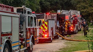 Working Structure Fire Off Chemstrand Rd in Escambia County 71923 [upl. by Anabel]