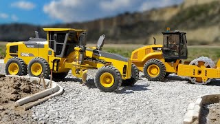 Grading A Road With An RC Motor Grader [upl. by Cirre779]