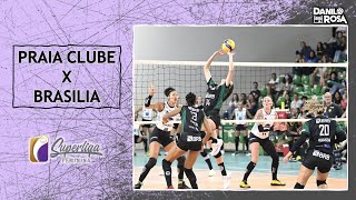 Praia Clube x Brasília Vôlei  Melhores Momentos  Superliga Feminina 2425 [upl. by Asillim]