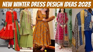 New winter dress design ideas 2023  New ladies dress design 2023 [upl. by Culbert]