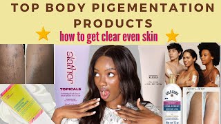 Chemist TOP 20 PRODUCTS FOR BODY HYPERPIGMENTATION  EVEN OUT YOUR SKIN TONE ♡ April Basi [upl. by Daveen]