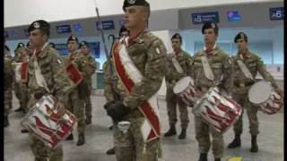 Giovanni Donapai  Il rientro in Patria della BRIGATA SASSARI Aprile 2010 da CATALAN TV [upl. by Teak]