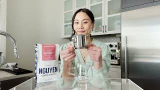 How To Make Vietnamese Coffee Using A Phin Filter with Sahra Nguyen [upl. by Saticilef509]