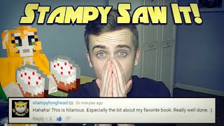 VLOG  Stampy Saw My Video  LIVE REACTION [upl. by Gothar]