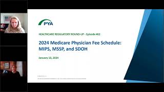 2024 Medicare Physician Fee Schedule MIPS MSSP and SDOH [upl. by Heywood]