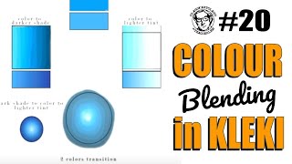 COLOUR BLENDING in KLEKI Part 1  Teacher Lems Classy Art Class 20 [upl. by Adin]