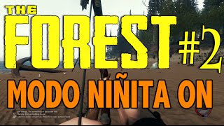 The Forest Parte 2 MODO NIÑITA ON  Gameplay Español [upl. by Ecneitap693]