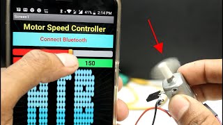 Smartphone control motor speed controller DIY [upl. by Qidas]