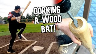 Hitting with a CORKED BAT  Wood Baseball Bat Reviews [upl. by Sacrod2]