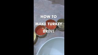 Easy Turkey Brine Recipe [upl. by Ymaj84]