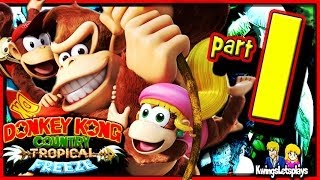 Donkey Kong Country Tropical Freeze Walkthrough Part 1 Lost Mangroves [upl. by Monro361]