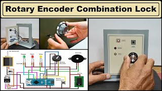 Arduino Rotary encoder combination lock  door lock system with Rotary Encoder [upl. by Airom]