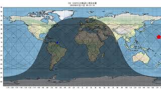 Pythonで人工衛星の軌道と現在位置の地図動画を作成することができます。 [upl. by Johen287]