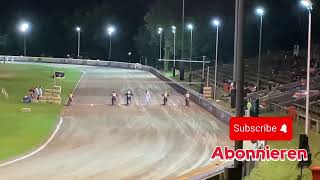 Vechta Langbahn U23 WM Last Chance Heat Sturz  Crash Patrick Kruse [upl. by Lladnarc]