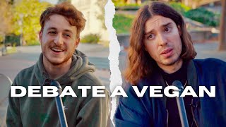 Meat Eating Skeptic to Vegan in 18 minutes Debate at UC Berkeley [upl. by Abibah581]