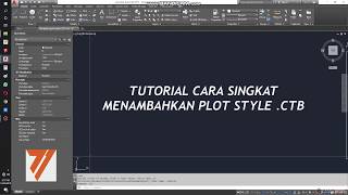 Tutorial Autocad  Menambahkan Plot Style ctb [upl. by Shippee402]