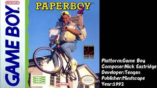 Paperboy 2 Game Boy Soundtrack [upl. by Annoyik696]